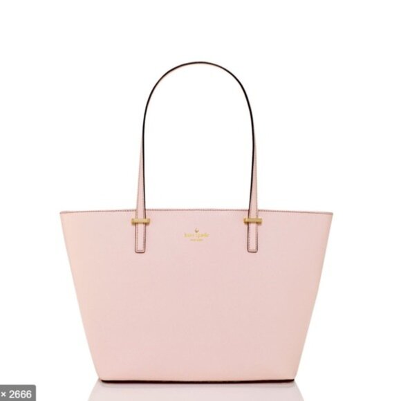 Kate Spade NY Harmony Pink Leather Shoulder Bag Tote Purse Large main image 1